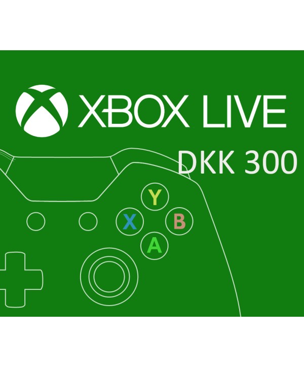 XBOX Live 300 DKK Prepaid Card DK Xbox One Key EUROPE